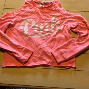 VS PINK cold shoulder sweatshirt size small